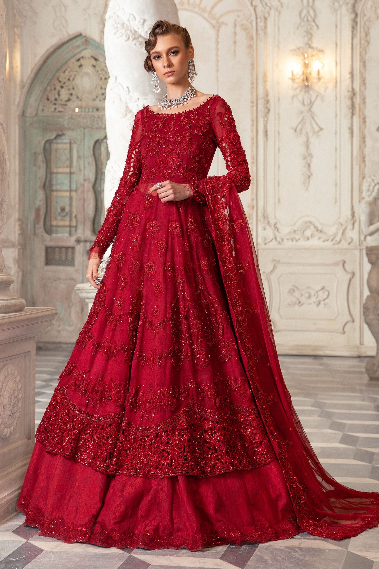 Maria B. Couture Red MC-043