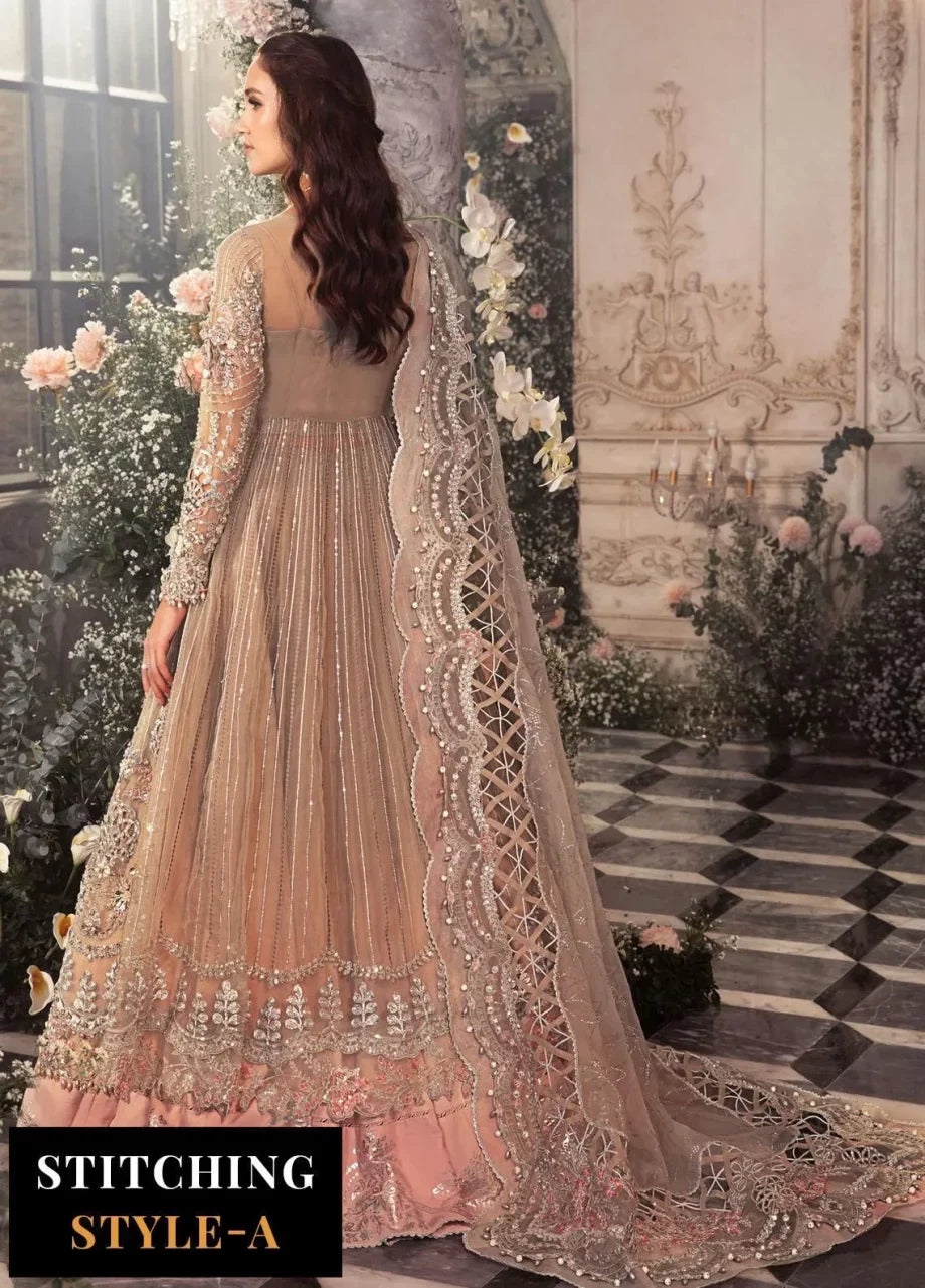 Mbroidered By Maria B Embroidered Organza Suits Unstitched 4 Piece MB23MW D3 – Luxury Collection