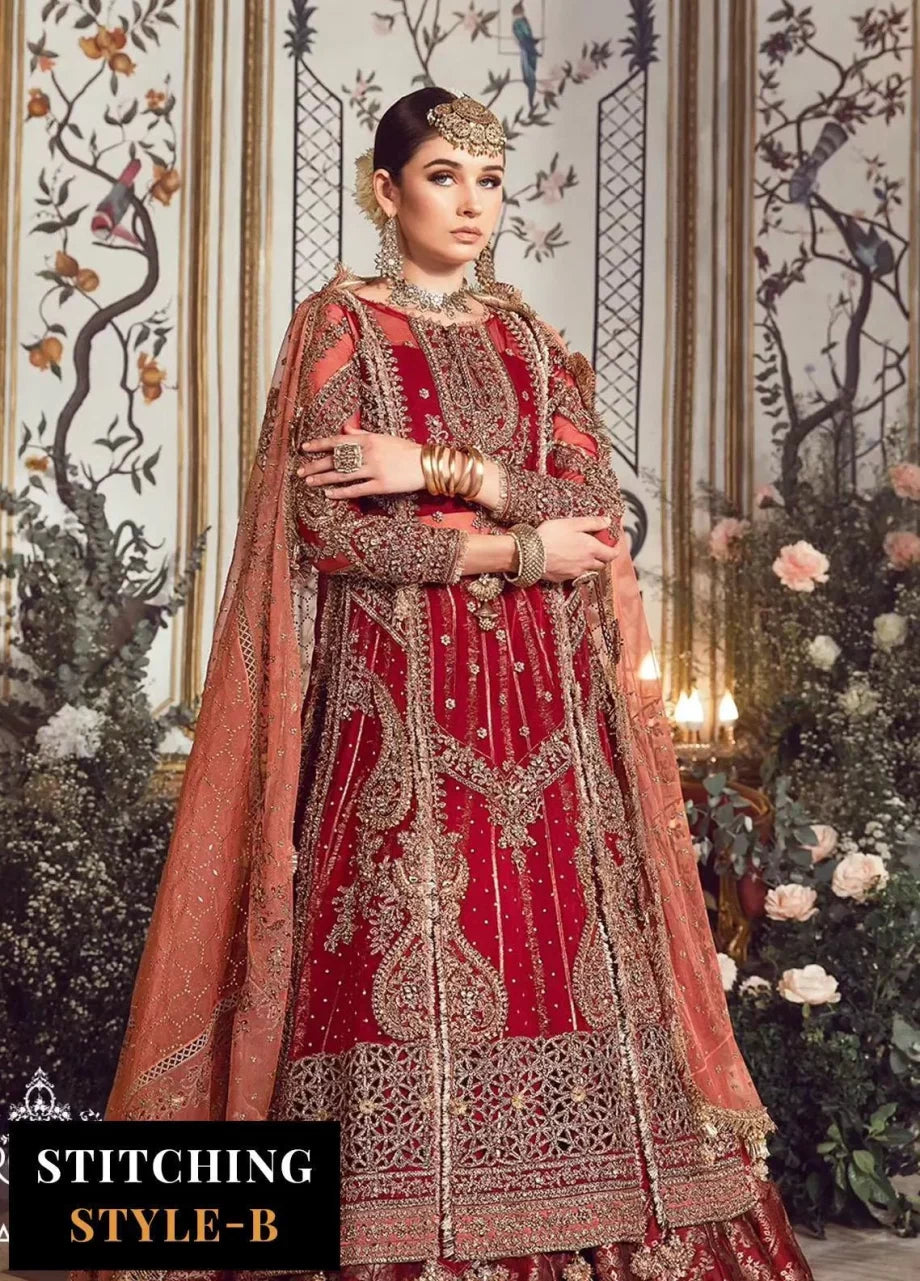 Mbroidered By Maria B Embroidered Organza Suits Unstitched 4 Piece MB23MW D8 – Luxury Collection