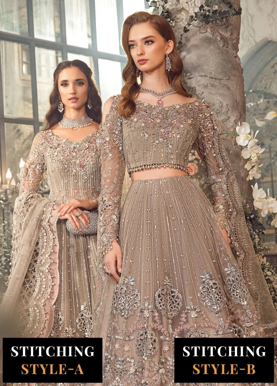 Mbroidered By Maria B Embroidered Organza Suits Unstitched 4 Piece MB23MW D3 – Luxury Collection